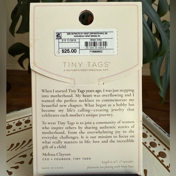 ❤️ Mother’s Day ❤️ Tiny Tags Silver Heart Necklace Perfect Gift - Picture 4 of 4